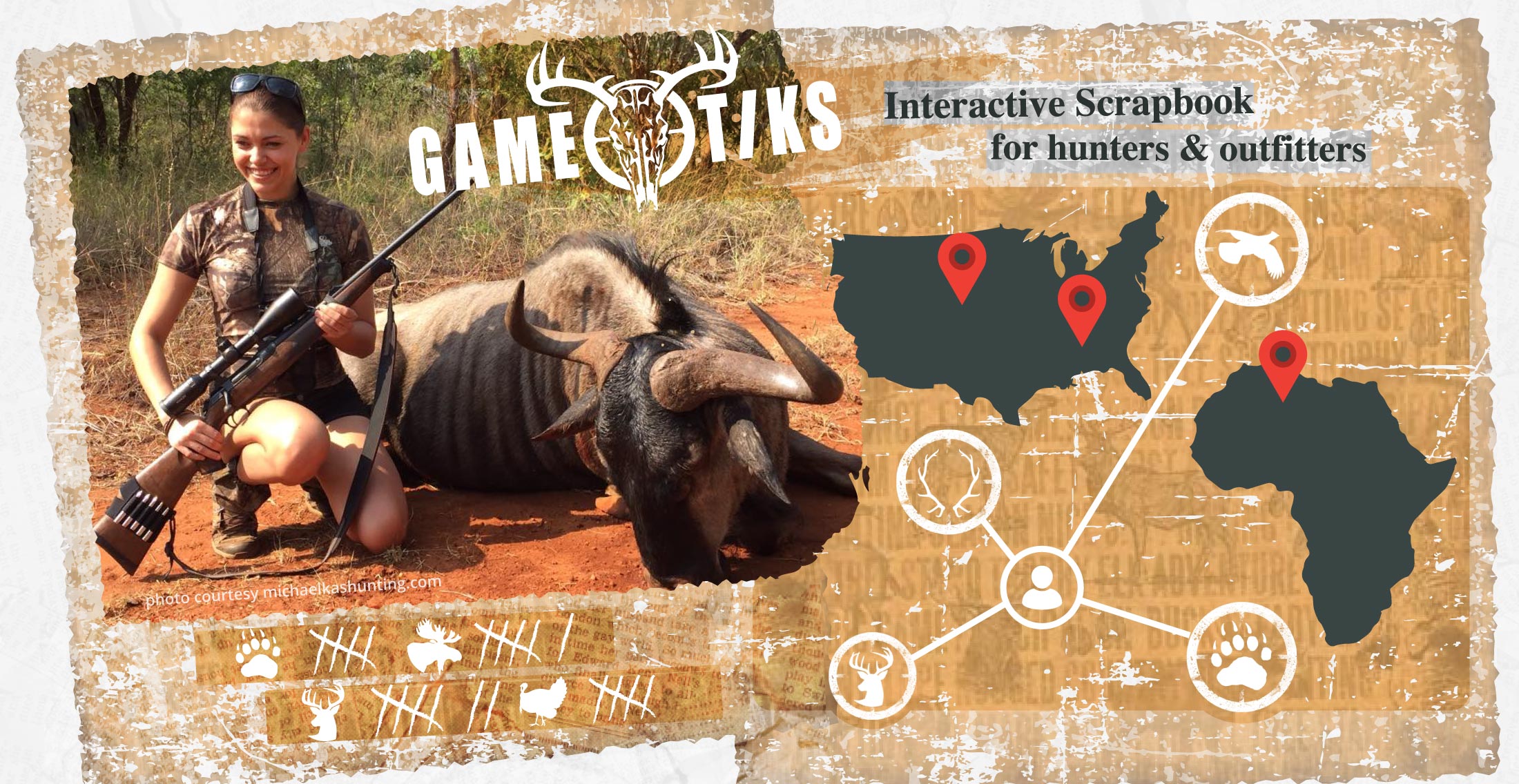 Interactive Scrapbook for Hunters & Outfitters